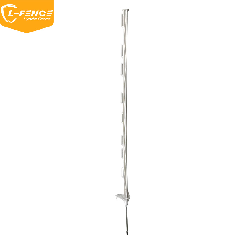 Lydite MLD-059 Step-in Plastic Fence Post with Anti- return, white 120cm