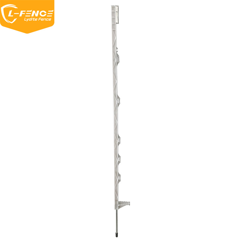 Lydite MLD-0591 Step-in Plastic Fence Post with Anti- return, white 104cm